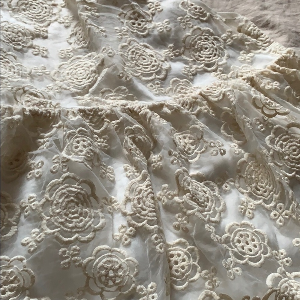 NEW White layered organza cupcake dress NWT